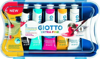Giotto Giotto Extra Fine Poster Paint - Box Of 5 Tubes 21Ml