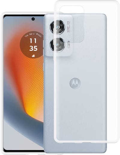 Just in Case hoesje geschikt voor Motorola Edge 50 Fusion (5G) Hoesje Siliconen - Flexibele Case - Transparant