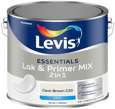 Levis - Essentials Lak & Primer Mix - Clear Brown C10 - Mengverf - 2,5 L