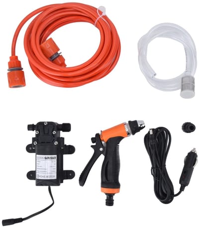 Dailygoods- Hogedrukreiniger Draagbaar - Krachtige Reiniger - 12V - 72W - Buitendraad G1/2 - Voor Huis/Tuin/Vehicles - Autowasmachine