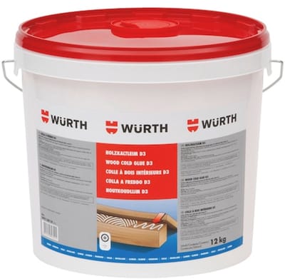 Wurth - Houtkoudlijm d3 - houtkoudlijm d3 voor zeer veeleisende houtverlijmingen bij binnen- en buitentoepassingen x 1 st