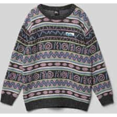 Gebreide pullover met labeldetail