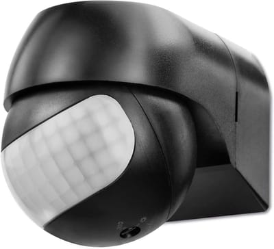 Infrarood Bewegingsmelder Binnen en Buiten met Schemersensor Zwart IP44