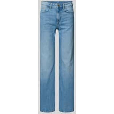 Straight fit jeans van katoenmix