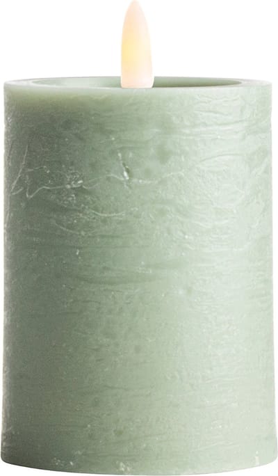 Gusta - Pilaarkaars Led - Groen - 7.5x10 cm