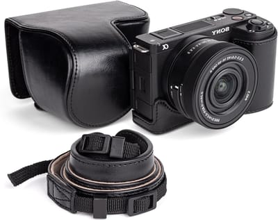 Beschermhoes voor Sony ZV-E10 II met verwisselbare schouderriem - Draagbare tas voor Alpha 16-50mm lens, Zwart