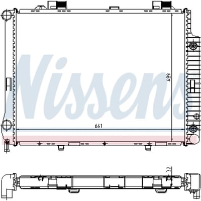 Radiator, motorkoeling NISSENS 62666A