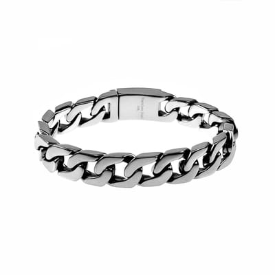 21cm x 14mm Gourmet Armband Heren - Roestvrij Stalen - Schakelarmband