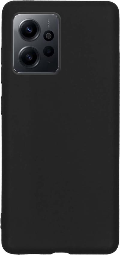 Hoes - Geschikt voor Xiaomi Redmi Note 12 4G - Sterk & Shockproof - Hoesje Cover - Siliconen Case - Zwart