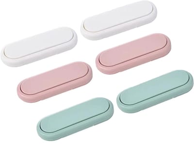 DW4Trading Baby en Peuter Veiligheids Slot Set van 6 Stuks Wit Mintgroen en Roze - Kinderslot Kastjes - Kastbeveiliging