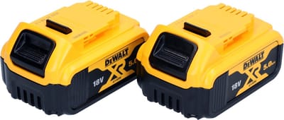 DeWalt DCB 184 P2 accu-set 2x 18 V 5,0 Ah / 5000 mAh Li-Ion XR