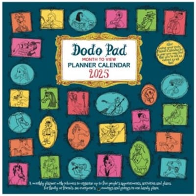 The Dodo Pad Family Planner Calendar 2025 - Month To View With 5 Daily Columns - Dodo, Lord