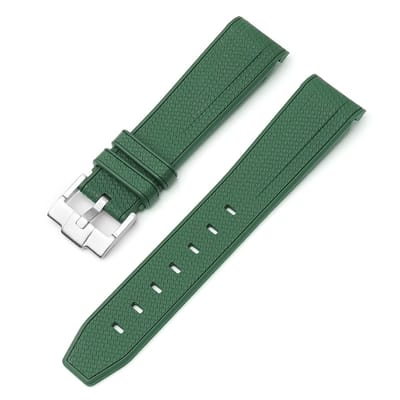 MoonSwatch - Geschikt voor - Omega - Swatch Mission on Earth - Rolex - SEIKO - Speedmaster - Rubberen horlogeband met perfecte pasvorm - 20mm - Donker Groen