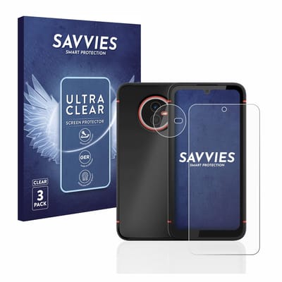 Savvies - Screenprotector voor Gigaset GX4 / GX4 Pro (Voor+Camera) - Folie Beschermfolie transparant 6 Stuks