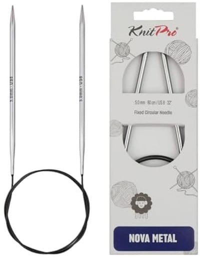 Rondbreinaalden - Metaal Naalden - Kleding Breien - Gladde Afwerking - 60 cm - Zilverkleurig