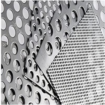 Perforatieplaat RVS - Metaalplaat Gaten - Bescherming en Decoratie - Duurzaam 304 Staal - 40x40cm - Zilverkleurig