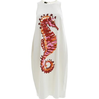 Mouwloze damesjurk Mat Fashion Seahorse Print