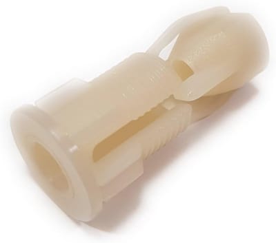 Toiletbril bevestiging - Universele plug - WC reparatie - Topfixing systeem - D-vorm - Naturel