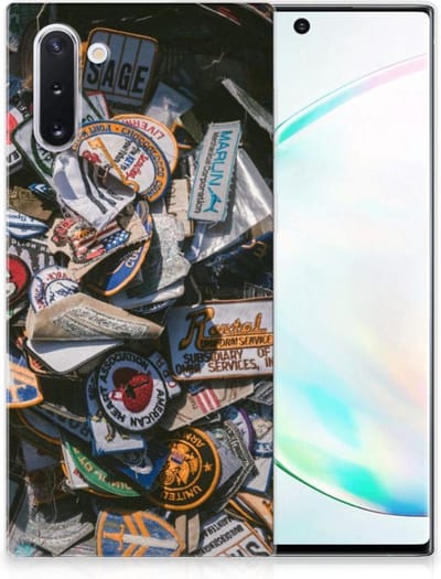 Samsung Galaxy Note 10 Siliconen Hoesje met foto Badges