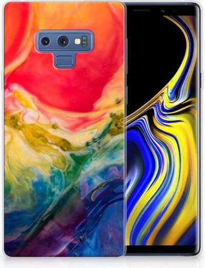 Hoesje maken Samsung Galaxy Note 9 Watercolor Dark