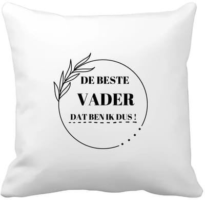 Akyol - de beste vader dat ben ik dus Kussen hoes - Vader - papa - vader cadeautjes - vaderdag - verjaardag - geschenk - kado - 40 bij 40 cm