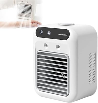 Draagbare Airco - Mini Koeler - Persoonlijke Koeling - 3-in-1 Functionaliteit - 500 ml Tank - Wit