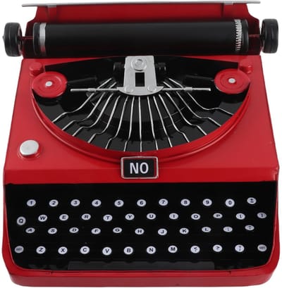 Allecto - Vintage Typemachine - Retro Draagbare Handmatige Rekwisieten - Antiek Typemachinemodel - Huisdecoratieornamenten - Typemachine standbeeld...