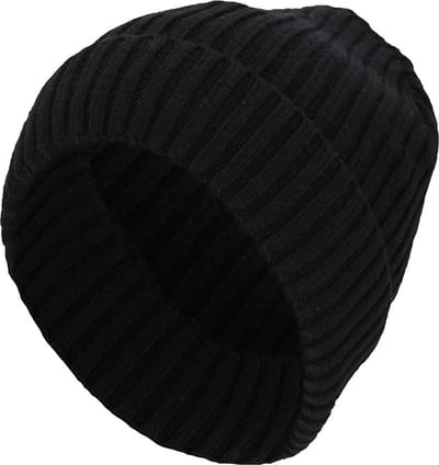 Jongens Muts Effen zwart. Maat: XS
