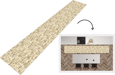 Keukenloper - Loper keuken - Patronen - Huis - Skyline - 300x50 cm - Keukenloper vinyl