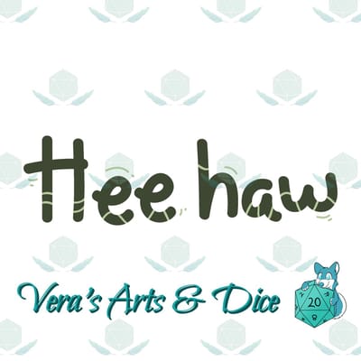 Heehaw Sticker - Wilde Dieren - Tekst Quotes Stickers - Deur Stickers - Handgemaakte Stickers - Journaling - Bullet Journal - Scrapbooking - Leuke Stickers - Laptop Sticker - Telefoon Sticker - Cute - Dier - Lief - Schattig - Wilde Dieren