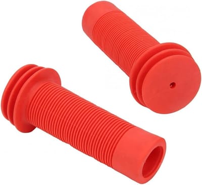 Fiets Handvatten - Kind Handvatten - Comfortabel Fietsen - Anti-slip Rubber - 2 Paar - Rood