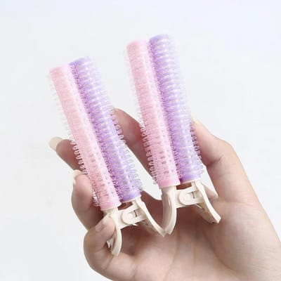 Natuurlijke Haaraanzet Pluizige Clips Krullend Haar Rollers en Culers Pony Haarkap Clip Hairs Luie Koreaanse Styling Accessoires Zwart white