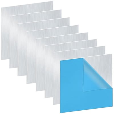 Aluminium Platen - Aluminiumplaat 0.5mm - Modelbouw en Doe Het Zelf - Met Beschermfolie - 150x150x0.5mm - Aluminium