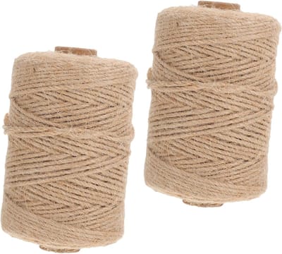 Natuurlijk Touw - Henneptouw Jute - Ambachtelijk Knutselen - Zacht Flexibel Ontwerp - 200 Meter - Lichtbruin