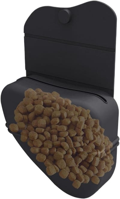 Hondensnacktasje - Trainingscontainer - Honden trainen - Waterdicht siliconen - 122 cm - Zwart