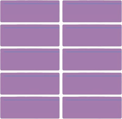 Gekleurde Leesstrips - Hulpmiddelen Dyslexie - Focussen Lezen - 10 Stuks Set - 20 x 7 cm - Meerdere Kleuren