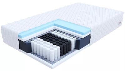 FDM® ENNA Matras 90x200 cm - Hoogte 19 cm H2 en H3 - Pocketvering Matrassen - Dubbelzijdig - 7 zones - Antiallergisch