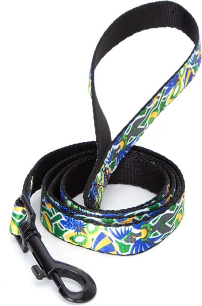 Nobleza Hondenriem met Print - Uitlaatriem Hond - Puppyriem - Polyester - 120 cm - Groen