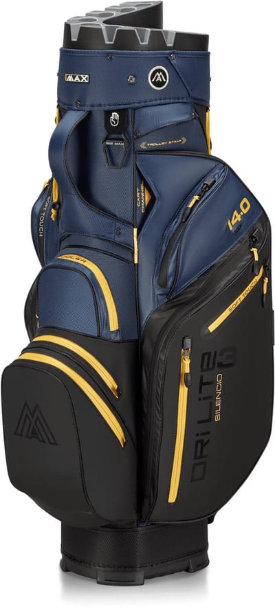 Big Max Drilite Silencio 3 - Stille Golftas - Cartbag - Waterafstotend - 14 dividers - Zwart Blauw