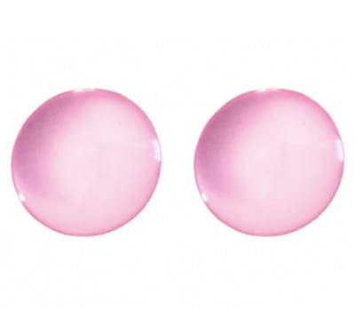 Clip oorbellen -baby roze- 2.5 cm- geen gaatje- Charme Bijoux