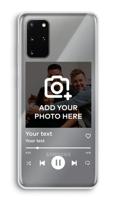 Gepersonaliseerd - Case Company® - Hoesje geschikt voor Samsung Galaxy S20 Plus hoesje - Music Player - Soft Cover Telefoonhoesje - Bescherming aan alle Kanten en Schermrand