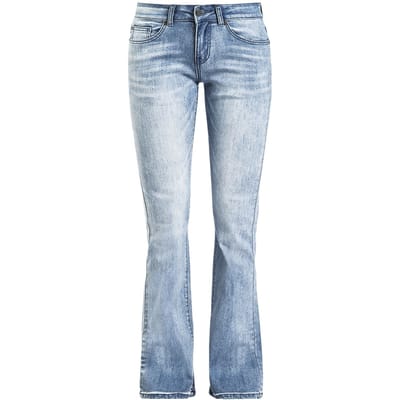 Black Premium by EMP Jeans - Grace - Light-Blue Jeans with Wash and Turn-Up - W26L32 tot W34L34 - voor Vrouwen - lichtblauw
