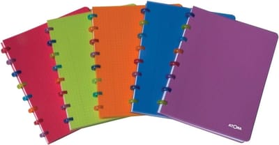 Schrift A5 - Notitieboek - Schoolwerk - Geruit 5mm - 144 Pagina's - Geassorteerde Kleuren