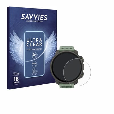Savvies - Screenprotector voor Suunto Vertical 2 - Folie Beschermfolie transparant 18 Stuks