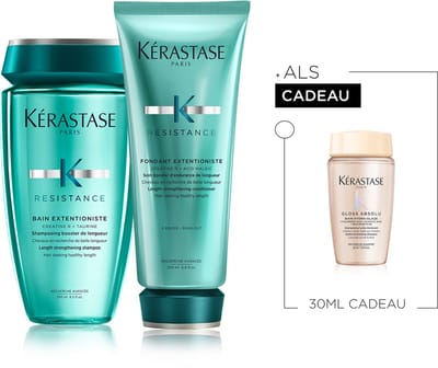 Kérastase Résistance Extentioniste Duo + Cadeau - Shampoo 250ml & Conditioner 200ml + Bain 30ml cadeau - Voor Sterker & Langer Haar - Stimuleert Haargroei