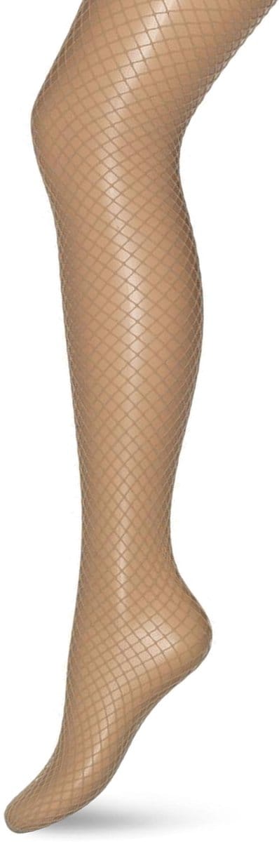 Bonnie Doon Visnet Panty Huidskleur Beige Dames maat L/XL 40/42 - Netpanty - Fishnet Tights - Visnet Patroon - Comfortabele Pasvorm - Stevig Materiaal - Super Elastisch - Doorschijnend - Zand - Sand - BN751994.342