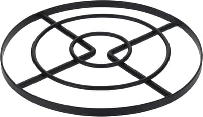 Zeller Metalen pannenonderzetter - zwart 23 cm - hittebestendig - handafwas - tafelbescherming