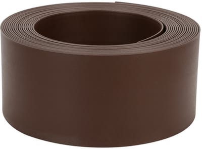 Borderrand op rol - Gazonrand perkrand - Tuinafboording flexibel - 2mm dik - bruin 1000*14*0.2cm