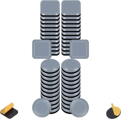 Meubelglijders set voor vloerschadebescherming - 48 stuks zelfklevend, 20 mm, voor zware meubels