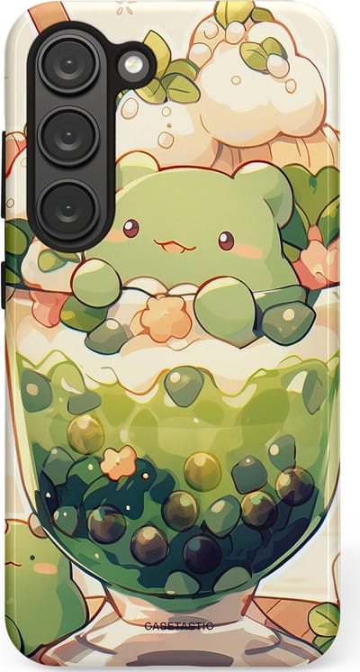 Casetastic Hoesje Geschikt voor Samsung S23 - Stijlvolle Beschermende Duo-layer Case - Zoet Dessert Patroon
